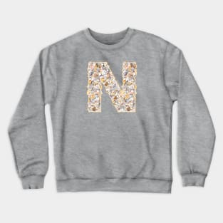 cat letter N(the cat forms the letter N) Crewneck Sweatshirt